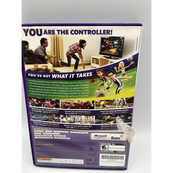 Kinect Sports Xbox 360 Complete In Box CIB - Picture 2 of 5